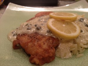 Creamy chicken picatta