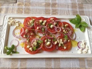 Tomato Gorgonzola salad